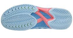 Женские Кроссовки теннисные Mizuno Wave Exceed Tour 5 AC - небесный