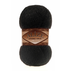 Пряжа Angora Gold Simli, 100 г, 500м, 20%шерcть,75%акрил,5% металлик (цена за 1 шт)
