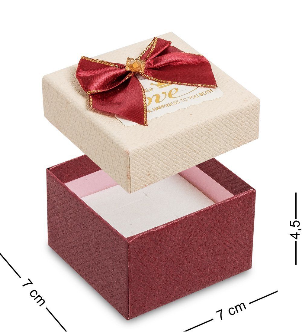 WG-84-D Коробка подарочная «Квадрат» цв.борд./беж.