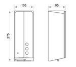 Диспенсер для мыла сенсорный 1000 мл. нерж. сталь AUTOMATICS 03039.CU медь