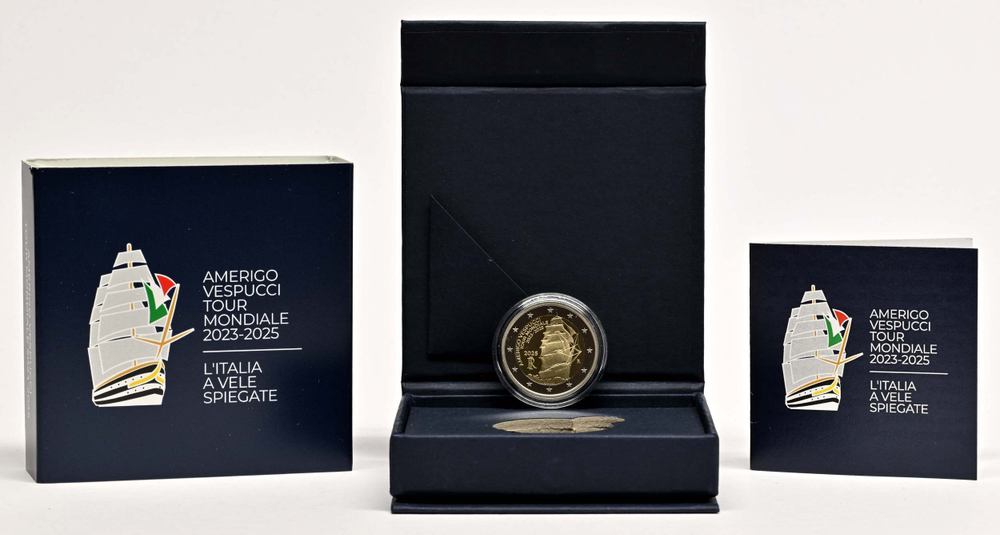 ИТАЛИЯ, 2025, 2 ЕВРО [PROOF] [БИМЕТАЛЛ]