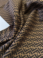 Неопрен Fendi коричневый с лого