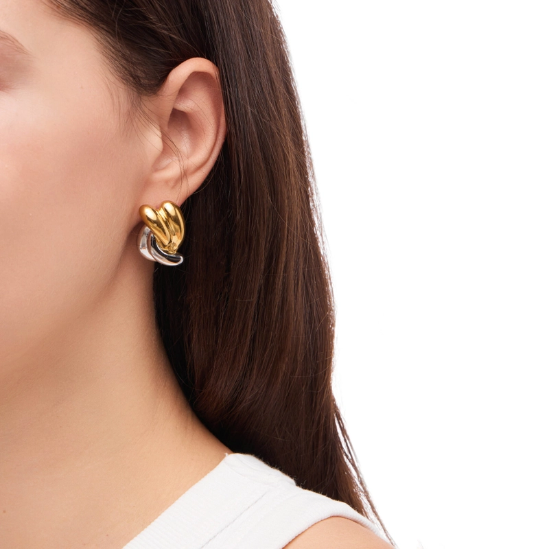 Серьги Смешанный Узел