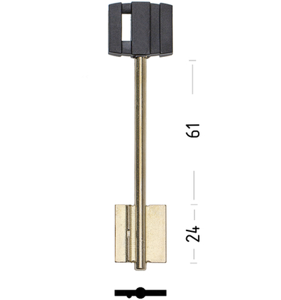 Сувальдный ключ 13959 BRD8DP (желтый)