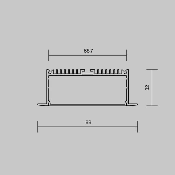 Алюминиевый профиль Maytoni Led Strip ALM-8832-S-2M 632007