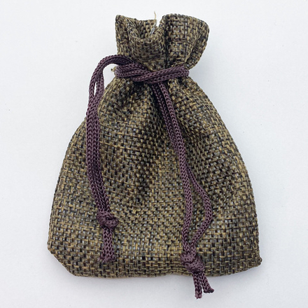 Мешочек холщовый, цвет коричневый, размер 7*9 см, цена за 1 шт