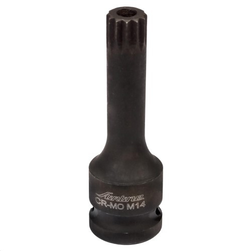 Головка ударная торцевая 1/2  DR внешний SPLINE M14 (AIRLINE)