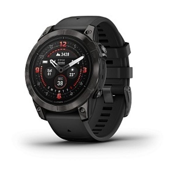 Garmin Epix Pro Gen 2 Sapphire 47 мм — титановый угольно-серый DLC корпус, черный ремешок