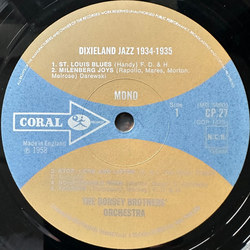 The Fabulous Dorseys - Dixieland Jazz (Англия 1958г.)
