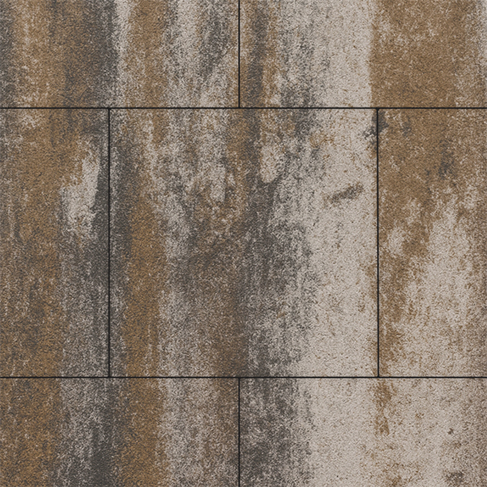 Тротуарная плитка КВАДРАТ 500х500 мм - Листопад гладкий Песчаник