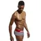 Мужские трусы джоки белые в полоску JOCKMAIL JM4058-1
