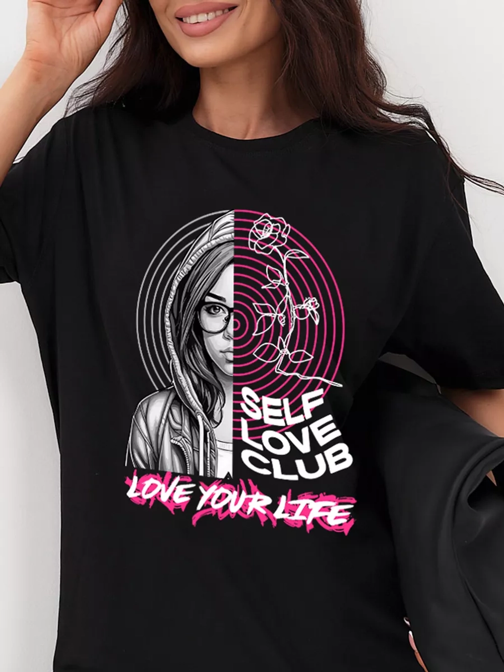 Футболка c принтом y2k ретро