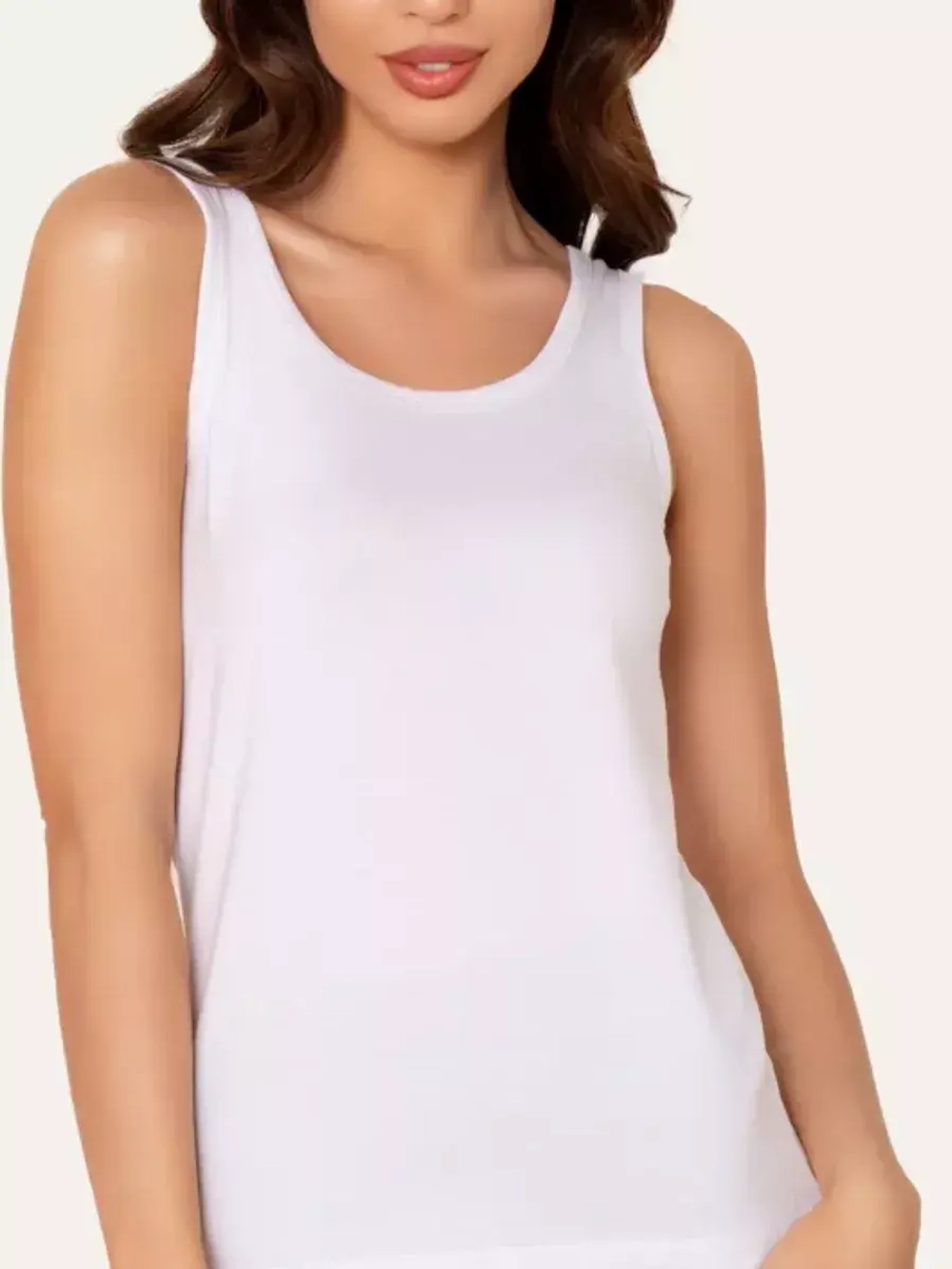 Майка под пиджак хлопок бельевая