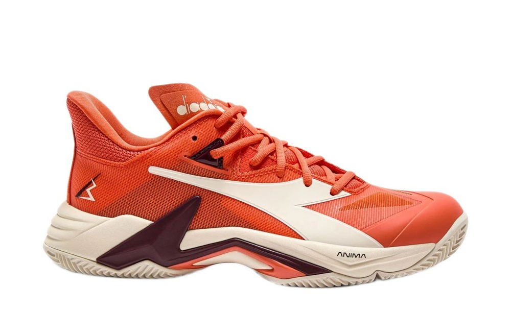 Мужские теннисные кроссовки Diadora B.Icon 3 Clay - nasturtium/whisper white