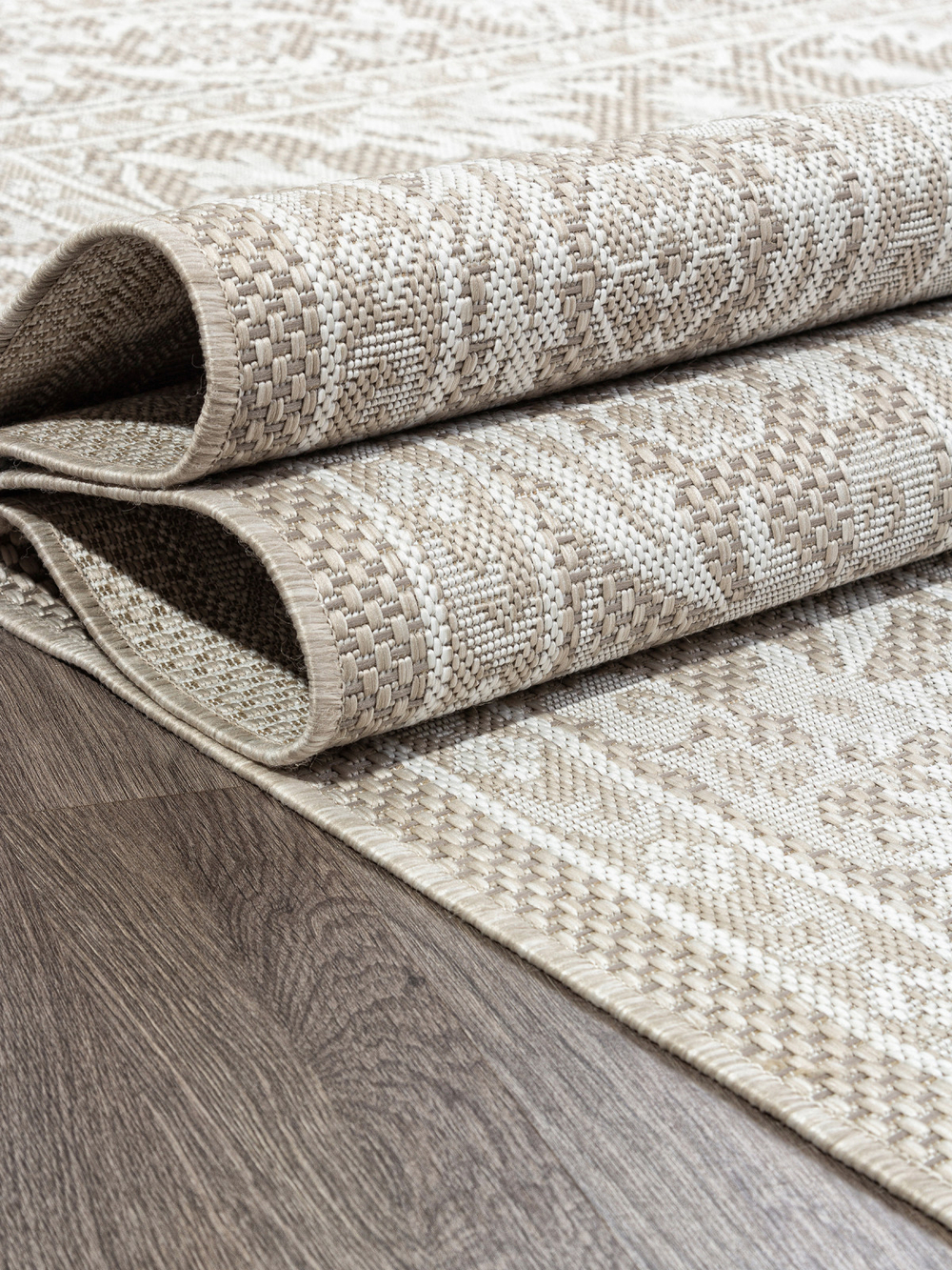 Ковер S137 - BEIGE - Прямоугольник - коллекция KAIR размер 120*170 см