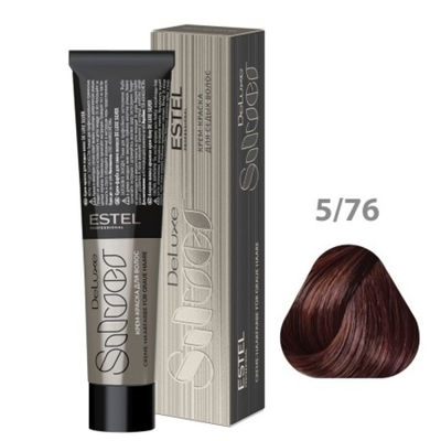 5/76 Крем-краска De Luxe Silver, светлый шатен коричнево-фиолетовый