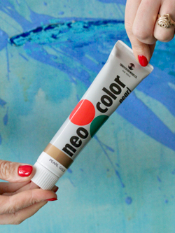 Золотая краска акриловая NEO Acryl color pual gold