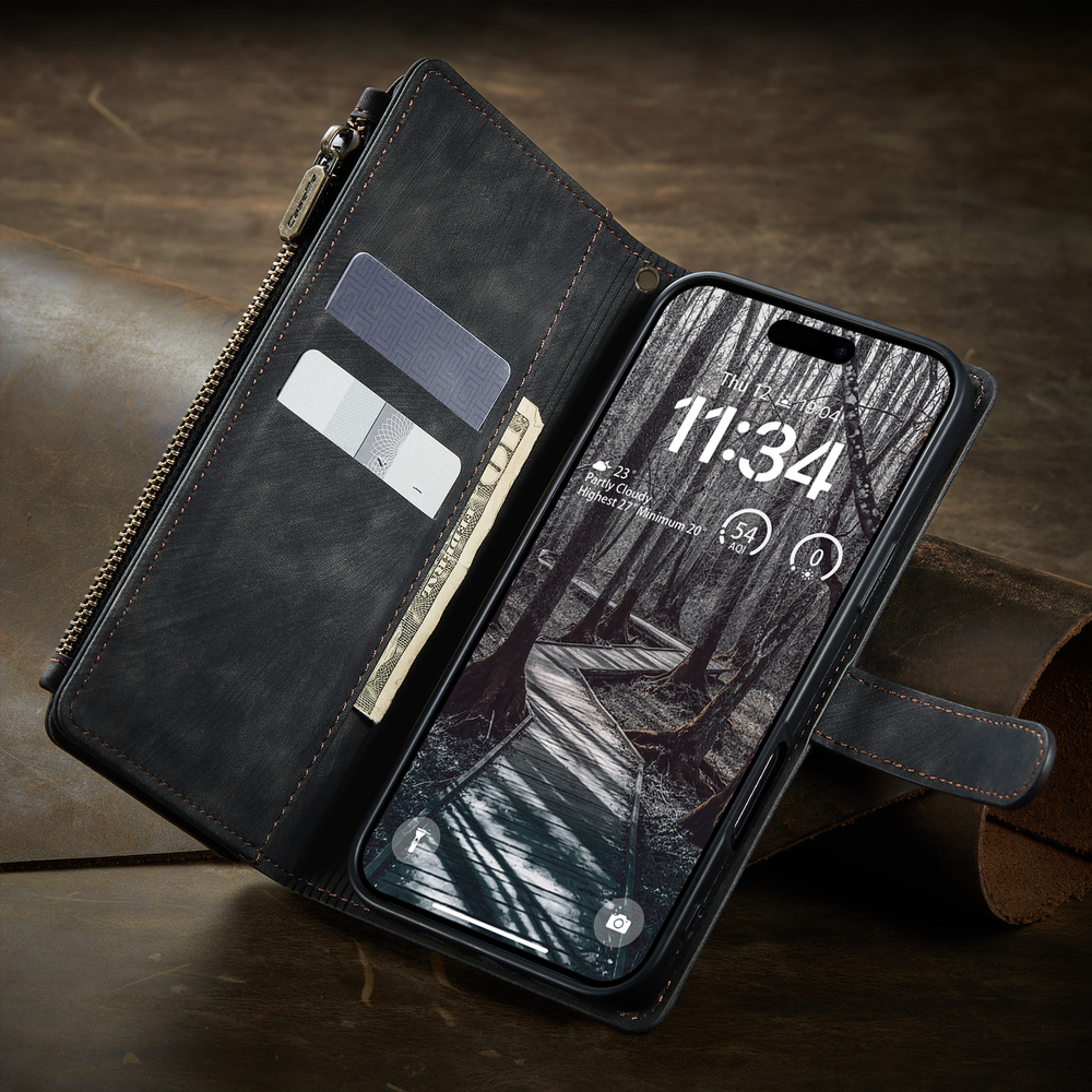 Многофункциональный чехол-кошелек CaseMe 3 in 1 Matte Wallet для iPhone 17 Pro