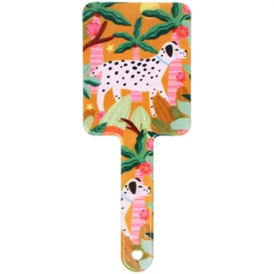 Расческа массажная квадратная форма «Коллекция ИМАНИ - ЭФФЛОДИ», микс 4 дизайна, 22*4см (PVC подвес)