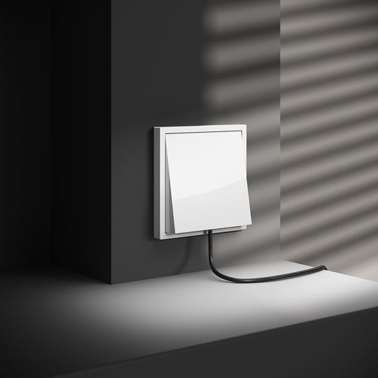 Вывод кабеля VOLTUM S70, (белый глянцевый)