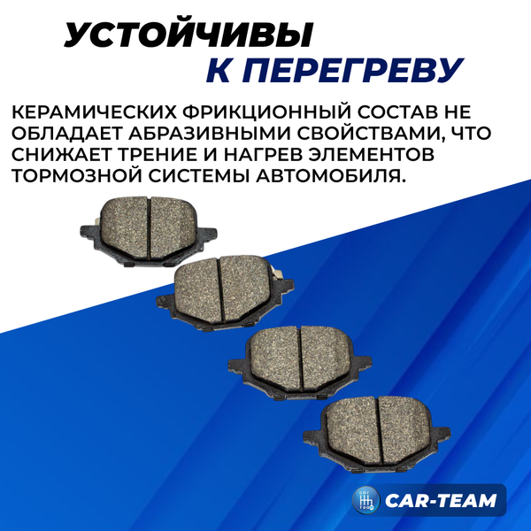 Колодки тормозные задние (керамические) Changan UNI-V (арт. ZCP-1353)