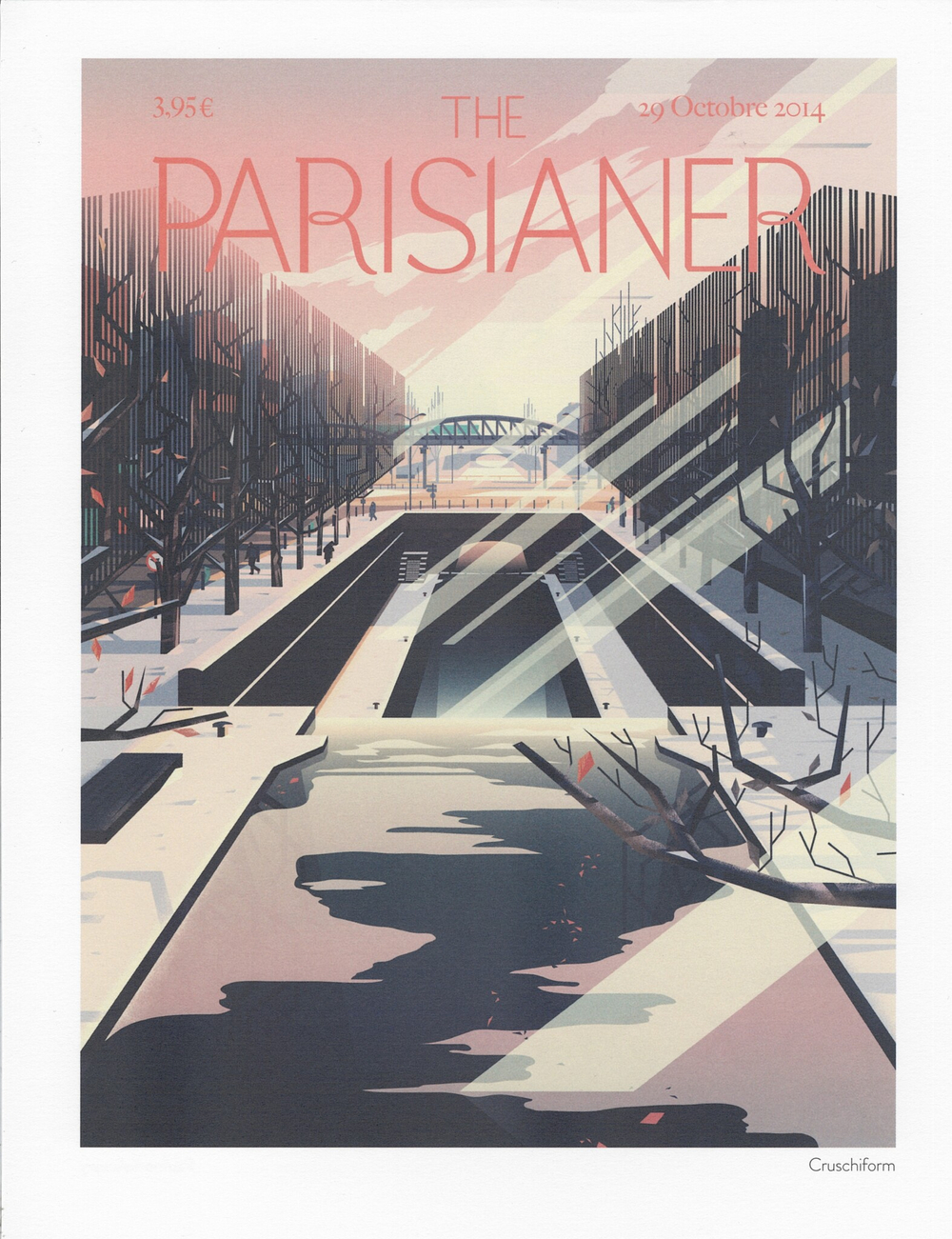 Постер журнала The Parisianer 29-10-2014, двойной