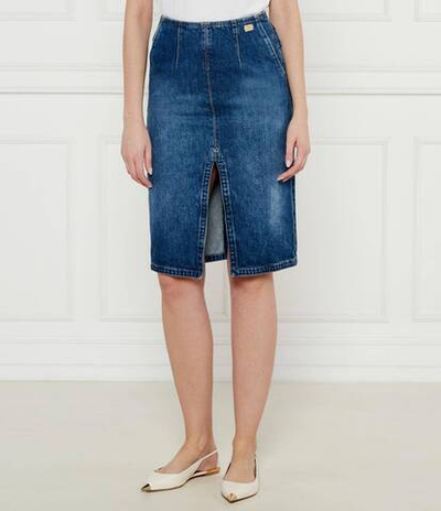 Джинсовая юбка Elisabetta Franchi - голубой(GJ35N51E2)