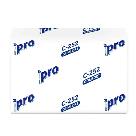 Диспенсерные бумажные салфетки V сложения, PROtissue "PREMIUM" Артикул С252, 1-сл, 210*210