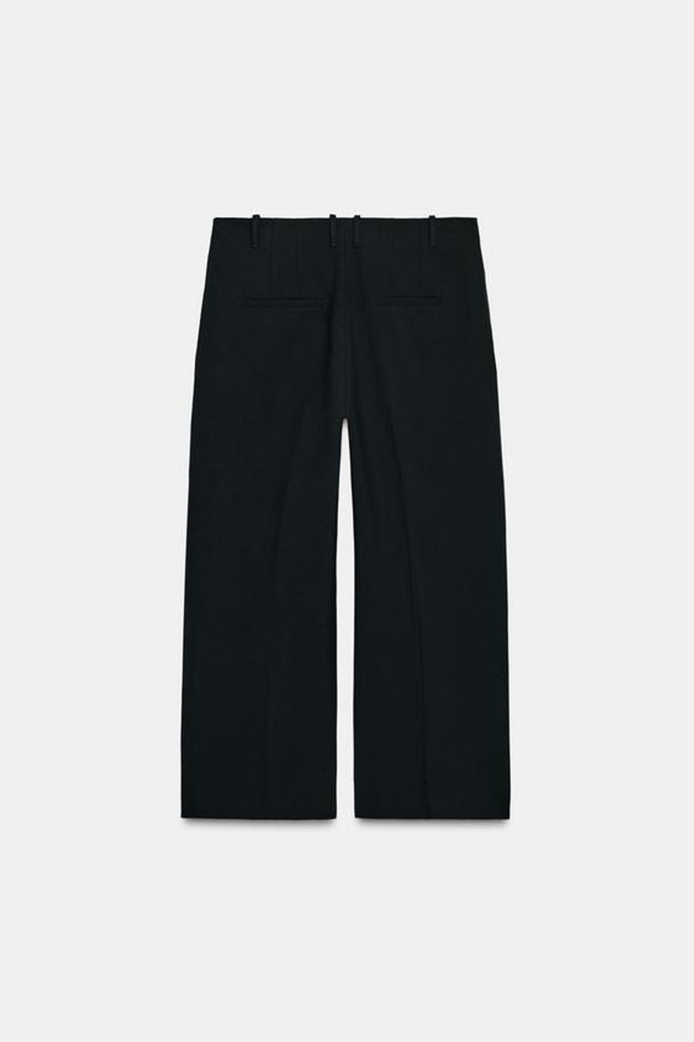 ZARA УКОРОЧЕННЫЕ БРЮКИ — ZW COLLECTION, ЧЕРНЫЙ