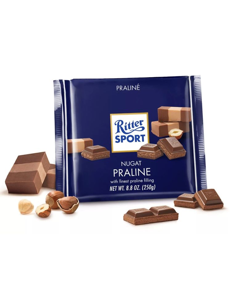Шоколад Ritter Sport Шоколадно-ореховый с пралине 250 г x 2 шт