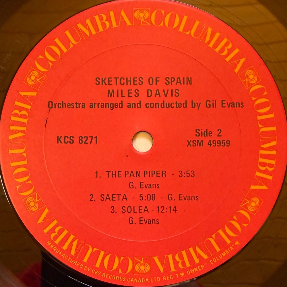 Miles Davis ‎– Sketches Of Spain (Канада 1978г.) Т