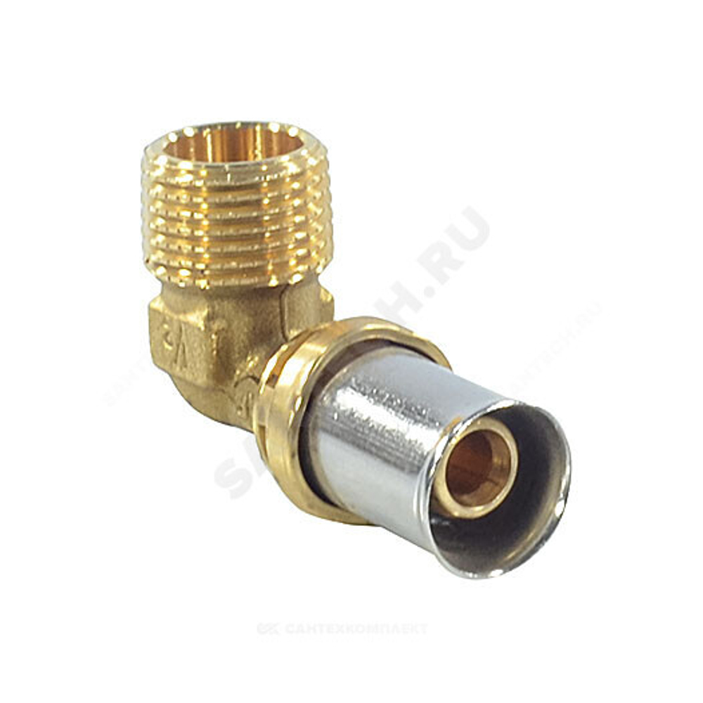 Угольник для МП/PE-X труб латунь пресс Дн 16х3/4"х90гр НР RM127 Giacomini RM127Y043