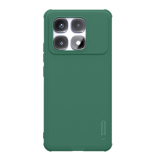 Усиленный чехол зеленого цвета (Dark Green) от Nillkin для Xiaomi Redmi K70 Ultra, серия Super Frosted Shield Pro