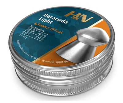 Пуля пневм. 4,5 H&N Baracuda Light, 0,62г, 400 шт/бан