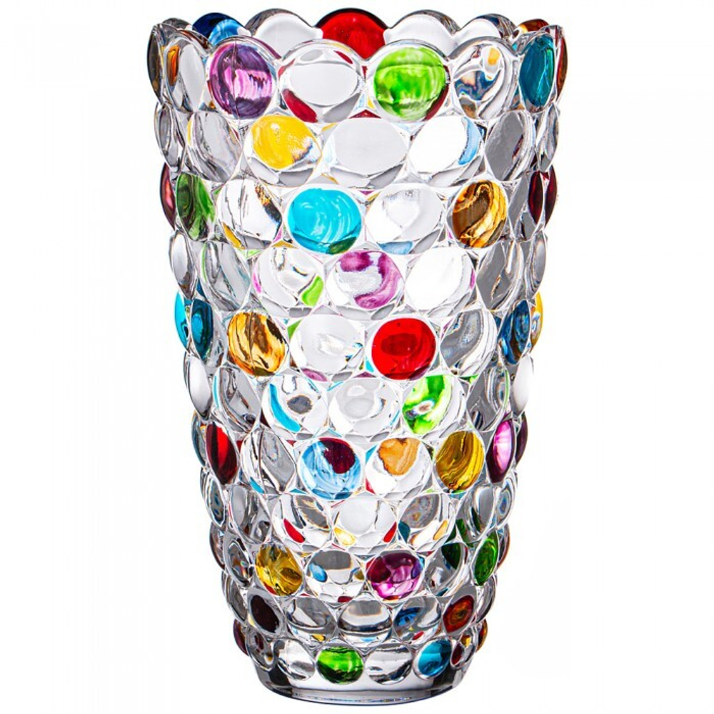 695-050 Ваза "BUBBLES COLORED" 15,2х15,2х23,8