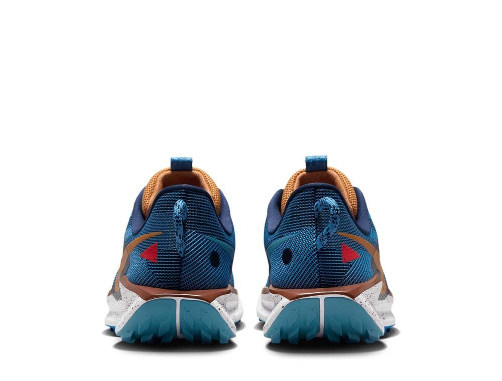 Кроссовки для бега женские Nike ReactX Pegasus Trail 5 W Сине-оранжевые