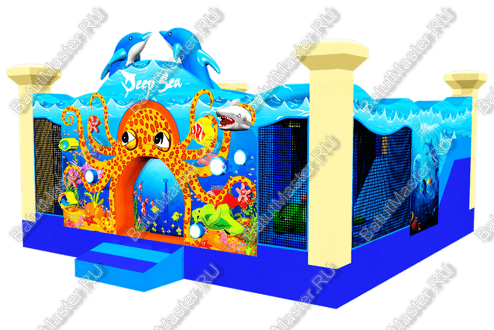 Коммерческий надувной батут "Подводный мир"