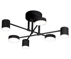 07649-6D,19(3000K) Люстра димм.Мекли черный