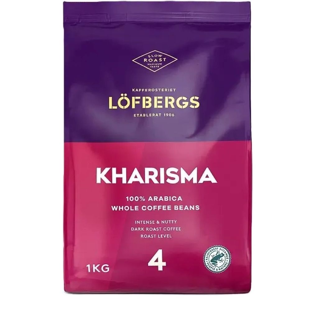 Кофе в зернах Lofbergs Kharisma 1 кг, 2 шт