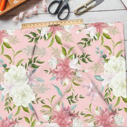 Ткань муслин цветочная мелодия