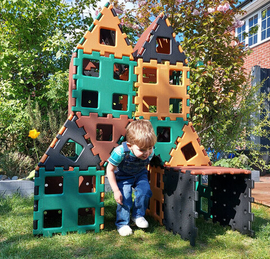 Набор Полидрон Супер-гигант. Доп цвета (шрифт - русский Брайль)