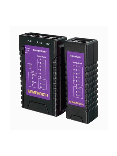 Тестер кабельный NetGeeks NP10 фиолет. Ermenrich 85300