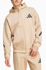 Кофта adidas Z.N.E. Full-Zip - бежевый