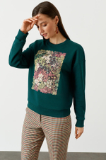 22724 Джемпер женский (изумрудный)