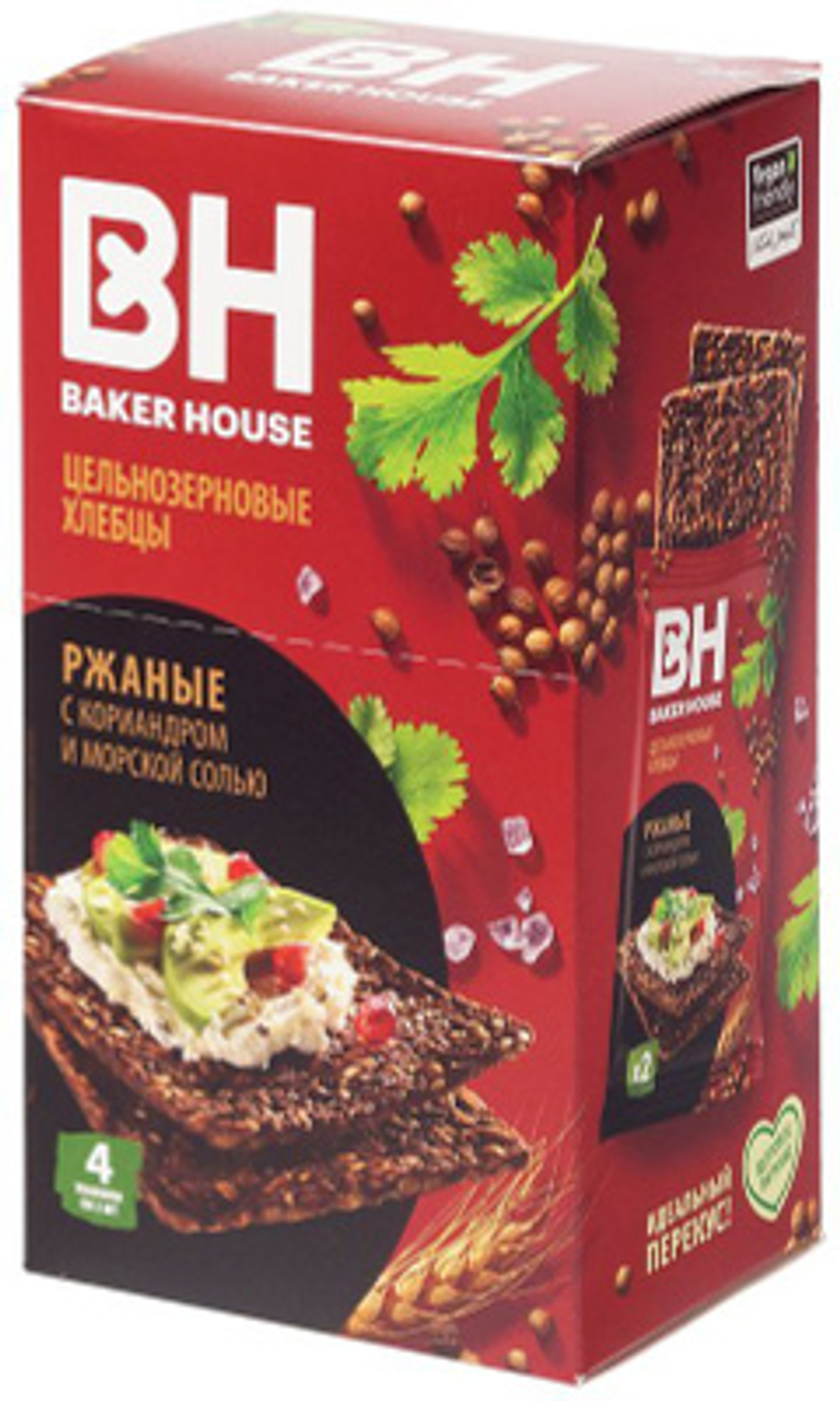 Bite Хлебцы кукурузно-рисовые со вкусом "Ржаные с кориандром", 100 гр