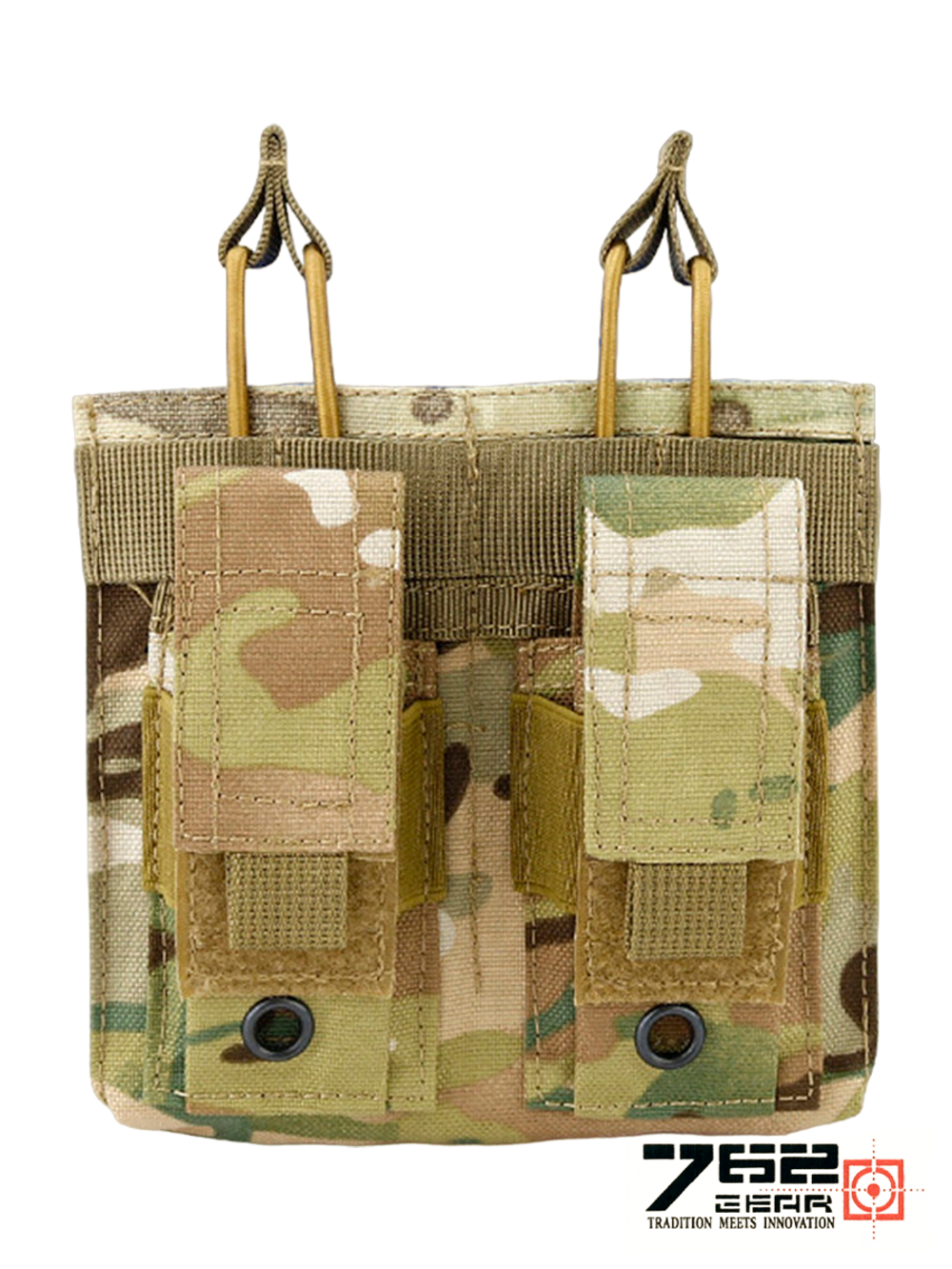 Подсумок для 2 магазинов M4/M16 и 2 пистолетных магазина Tactica 7.62 Gear (PH-474). Мультикам
