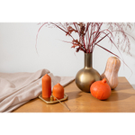 Свеча декоративная оранжевого цвета из коллекции edge, 10,5см