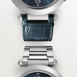 CARTIER PASHA DE PASHA DE CARTIER Automatic Mechanical Movement Waterproof Men"s Watches Watch 41mm Blue Dial