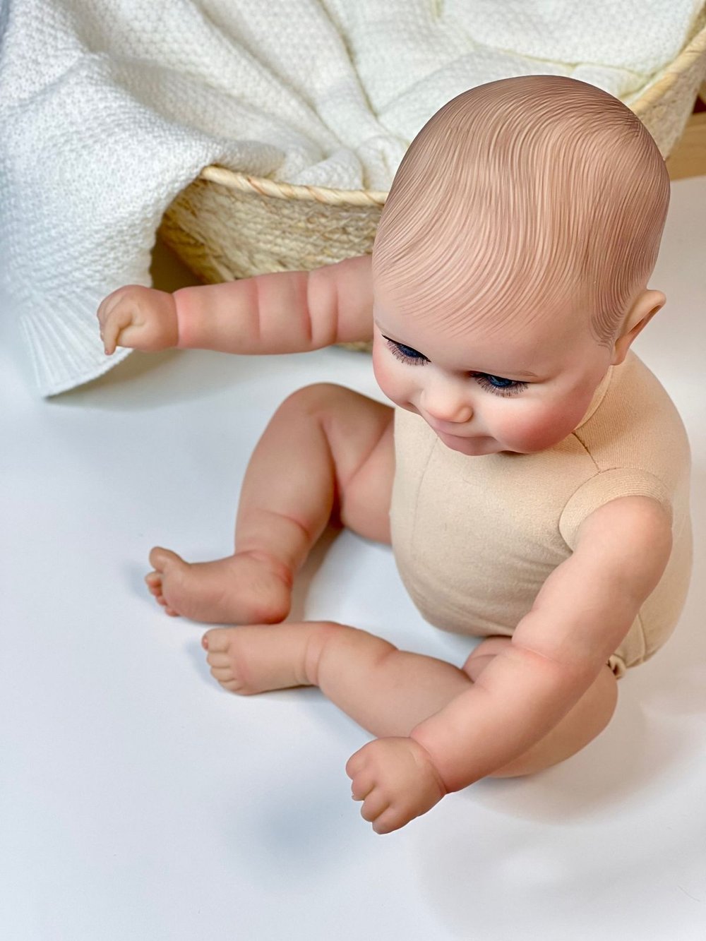 Кукла Реборн мягконабивная 50см без одежды (FA-100BW)