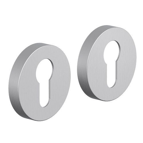 Накладки под цилиндр System R012Y БрашМатХром